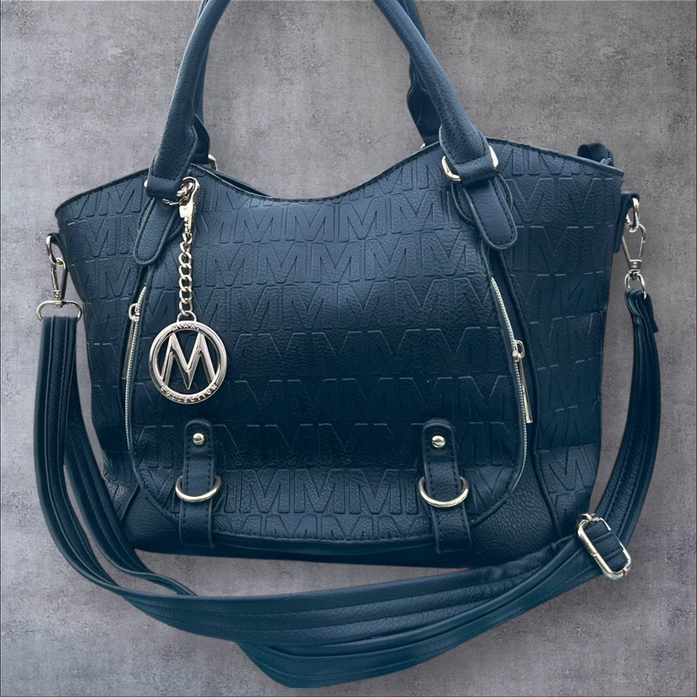 Miak Collection Pleather Satchel. - Picture 2 of 13
